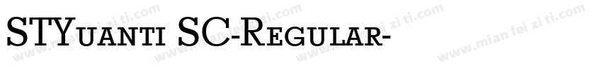 STYuanti SC-Regular字体转换